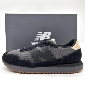 New Balance 237 Shoes Mens Size 11.5 Black Gray Retro Runner Sneakers MS237LOB